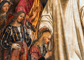 Fototapeta premium Abbey of Monte Oliveto Maggiore, Tuscany, Italy
