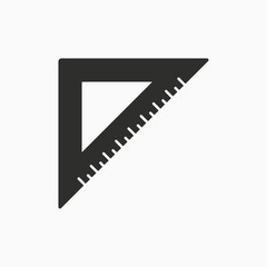 Triangle ruler icon