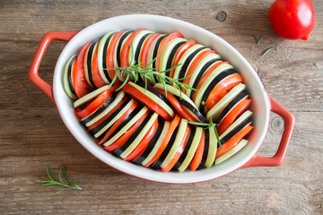 Ratatouille vegetable casserole