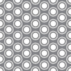 Seamless pattern with doodle circles