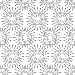 Abstract vintage seamless background with mandala ornaments.