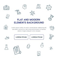science, education outline vector icons and elements background concept on white background.Multipurpose use on websites, presentations, brochures and more