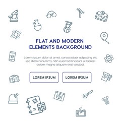 science, education outline vector icons and elements background concept on white background.Multipurpose use on websites, presentations, brochures and more