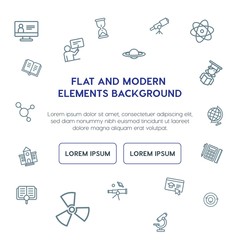 science, education outline vector icons and elements background concept on white background.Multipurpose use on websites, presentations, brochures and more