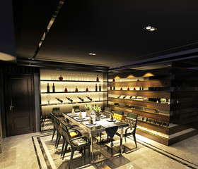 Naklejka premium 3D render of Living Room