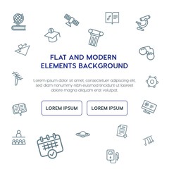 science, education outline vector icons and elements background concept on white background.Multipurpose use on websites, presentations, brochures and more