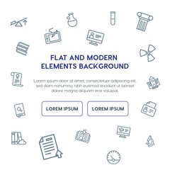 science, education outline vector icons and elements background concept on white background.Multipurpose use on websites, presentations, brochures and more