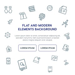 science, education outline vector icons and elements background concept on white background.Multipurpose use on websites, presentations, brochures and more