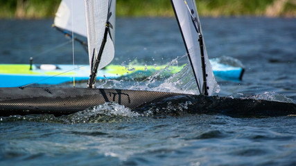Model Yacht Racing at Home Park ,Hampton Court