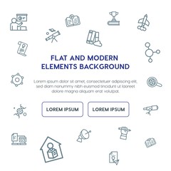 science, education outline vector icons and elements background concept on white background.Multipurpose use on websites, presentations, brochures and more