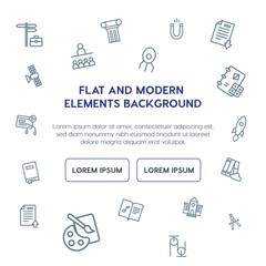 science, education outline vector icons and elements background concept on white background.Multipurpose use on websites, presentations, brochures and more