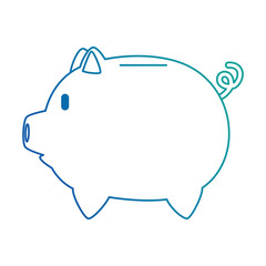 piggy savings economy icon vector illustration design