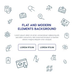 science, education outline vector icons and elements background concept on white background.Multipurpose use on websites, presentations, brochures and more