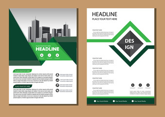 Brochure design, cover modern layout, annual report, poster, flyer in A4 with colorful triangles, geometric shapes for tech, science, market with light background
