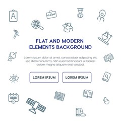 science, education outline vector icons and elements background concept on white background.Multipurpose use on websites, presentations, brochures and more