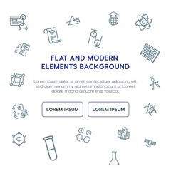 science, education outline vector icons and elements background concept on white background.Multipurpose use on websites, presentations, brochures and more