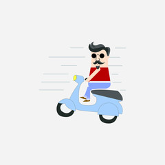 Scooter rider