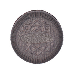 cookies cream on white background