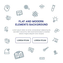 science, education outline vector icons and elements background concept on white background.Multipurpose use on websites, presentations, brochures and more