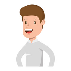 elegant businessman avatar character vector illustration design