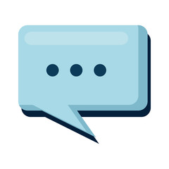 Fototapeta premium speech bubble message icon vector illustration design