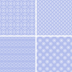 Retro different seamless patterns.