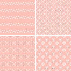Different vector seamless patterns.