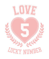 varsity slogan graphic with numbers