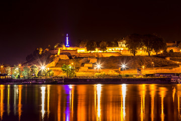 Belgrade Kalemegdan fortress by night 2