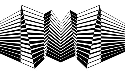 black and white stripe line abstract graphic optical art background