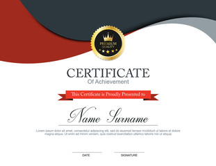 Vector certificate template