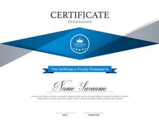 Vector certificate template