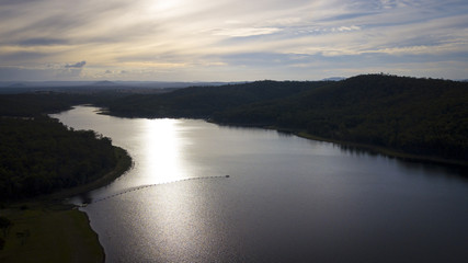 Fototapeta na wymiar Aerial view of dam