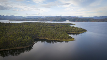 Aerial view of dam