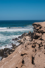 die wilde rauhe Westküste von La Pared auf Fuerteventura