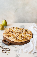 Pear Pizza with Honey