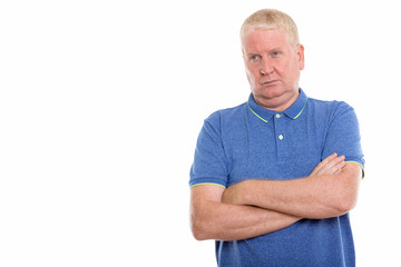 Studio shot of mature man