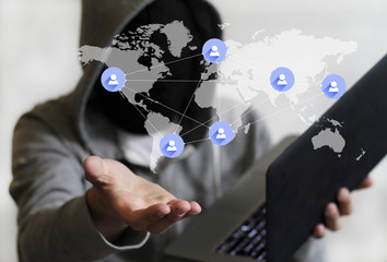 Global network - hacker demanding money