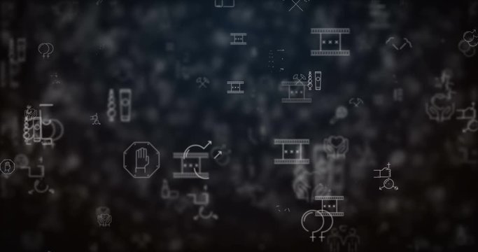 Loop moved sexual icons background