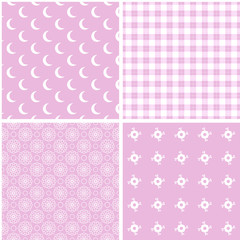 Different vector seamless patterns.