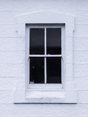 Front view of white window.