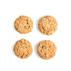 crackers isolated on white background