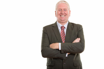 Studio shot of mature man