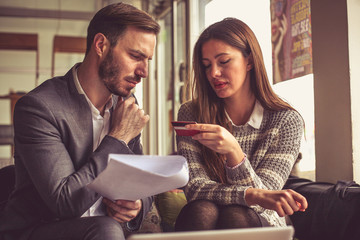 Business discussion. Team work.