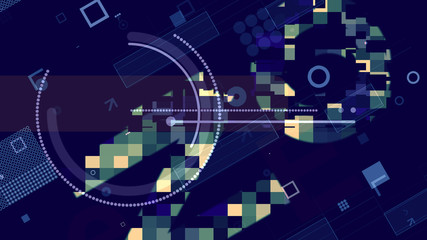 Futuristic Blue and White Techno Background