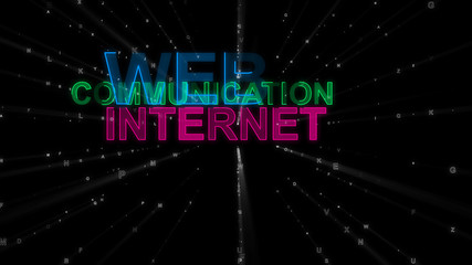 Web, Communication, Internet as Concept Words