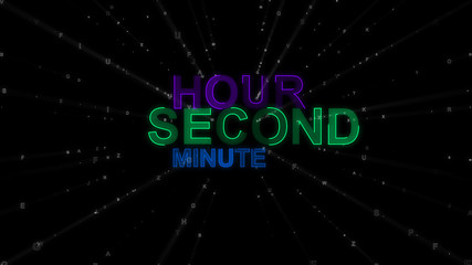 Hour, Minute, Second as Concept Words