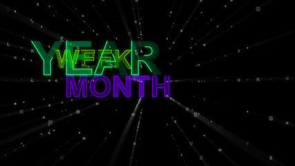 Year, Week, Month as Concept Words