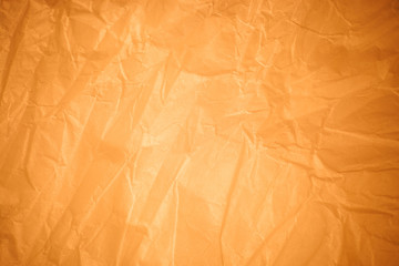 Fototapeta premium Brown crumpled paper background.