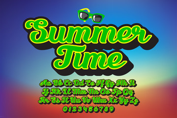 Summet Time - lettering alphabet